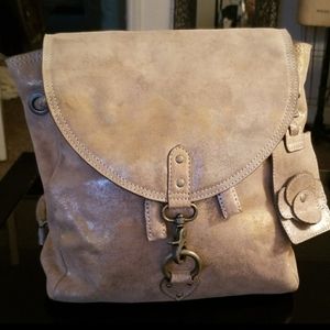 NWOT Naughty Monkey Gold backpack